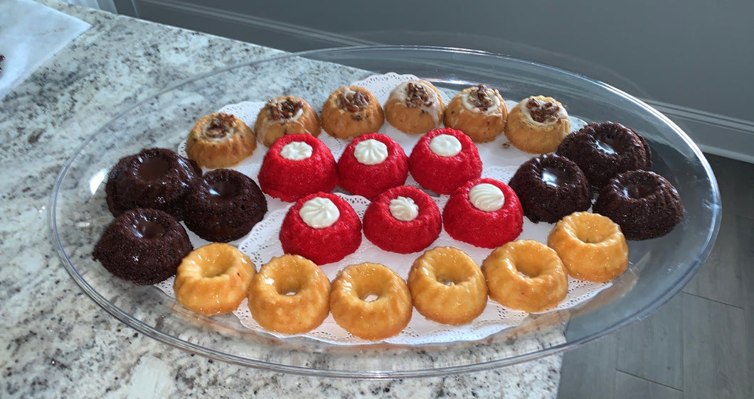 Miniature Mini Bundt Cakes Platter (Not Shippable/Local Order Only)